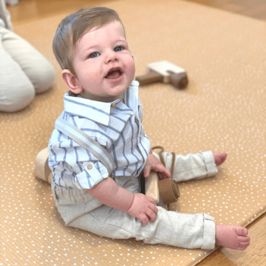 Luxe Padded Play Mat Speckled Camel