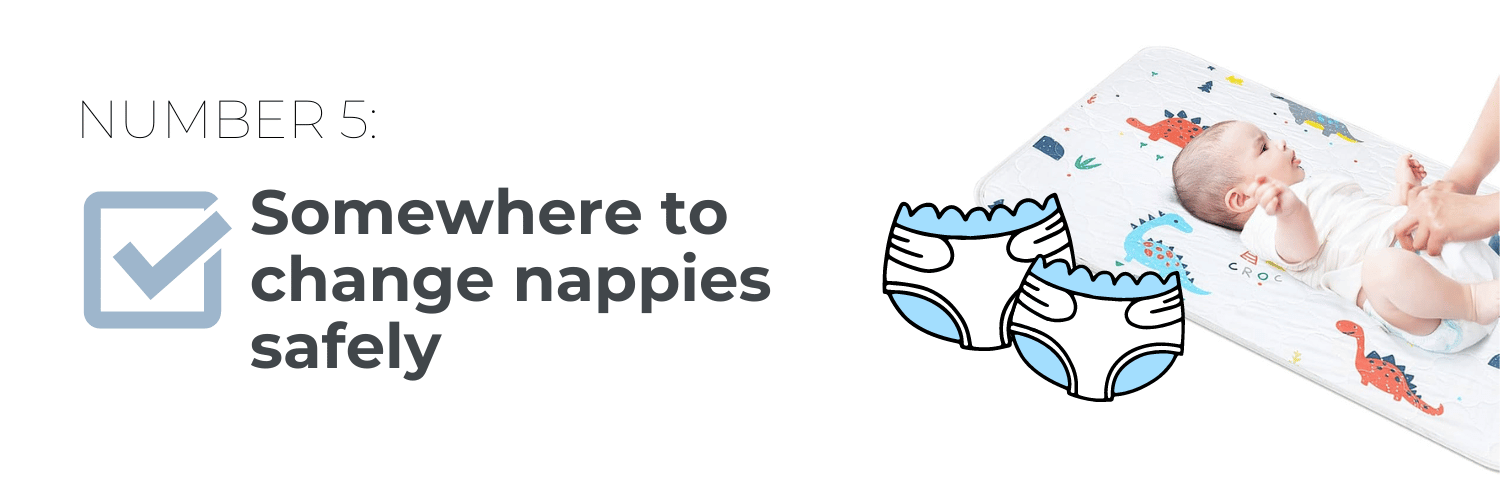 Somewhere to change nappies 