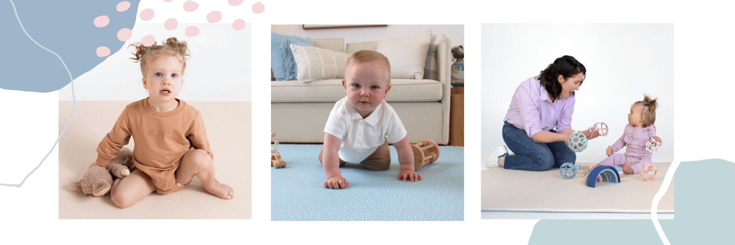 children playing on a play mat 